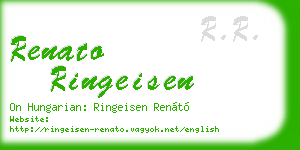 renato ringeisen business card